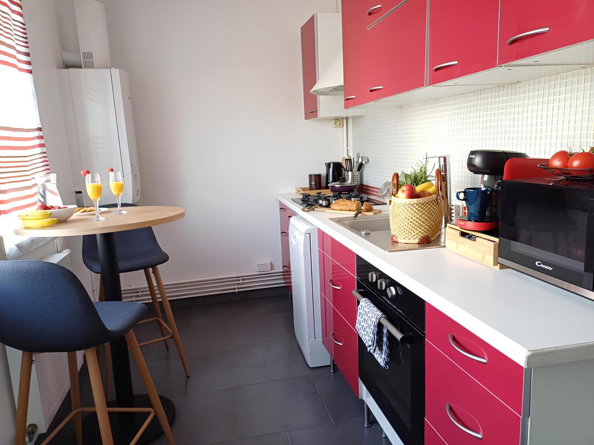 Proche Chu - 4 Couchages - Parking Gratuit - Local Velo Daire Amiens Dış mekan fotoğraf